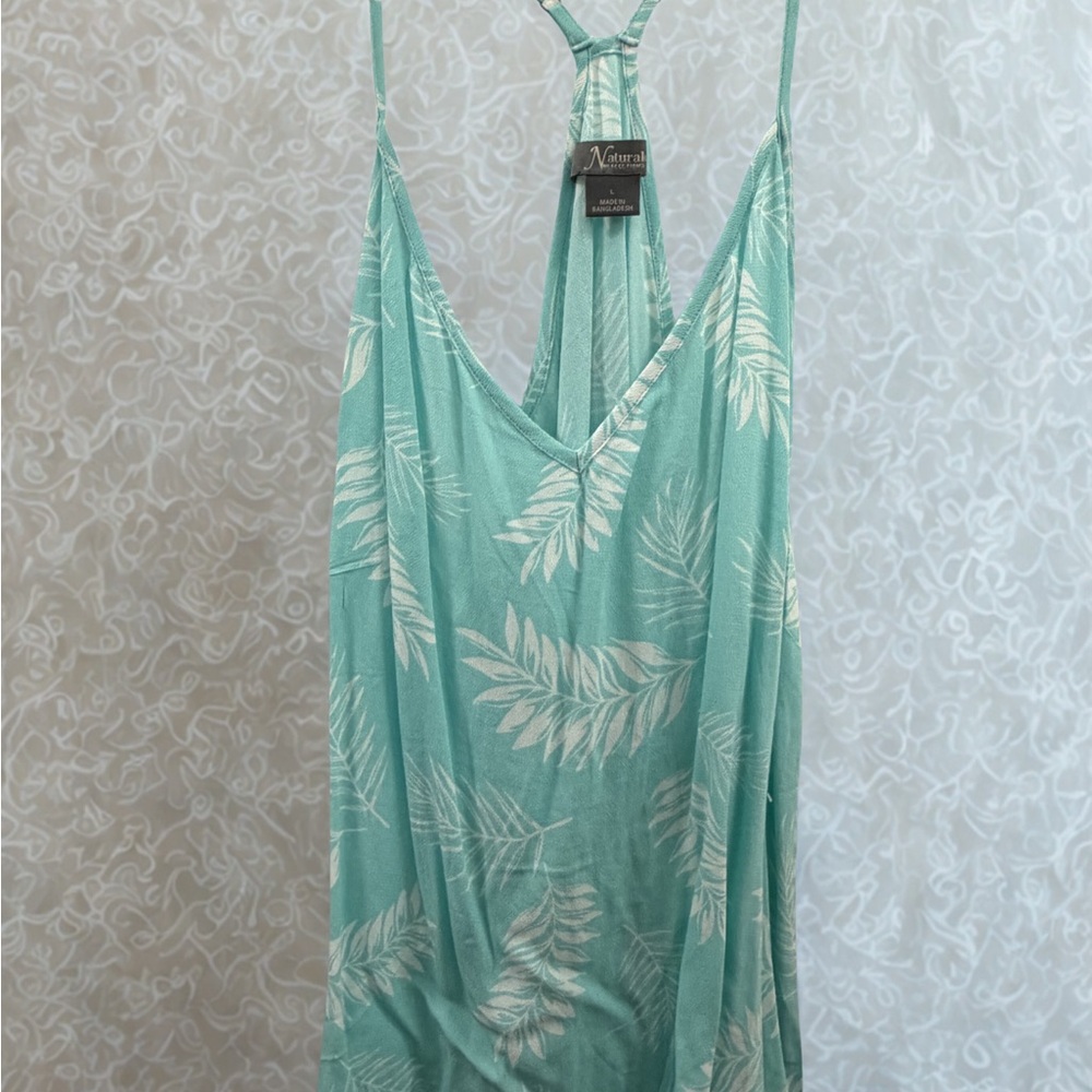Natural Reflections Mint and White Tank Top